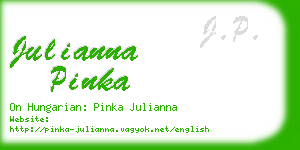 julianna pinka business card